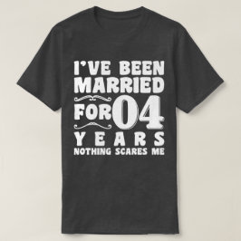 結婚4周年おめでとう Tシャツ