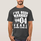 結婚4周年おめでとう Tシャツ (正面)