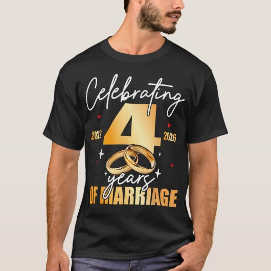 結婚4周年記念 2022 Tシャツ (正面)