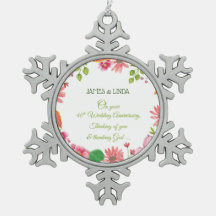 結婚40周年記念の花