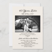 結婚40周年記念の誓いの更新 写真 招待状 (正面)