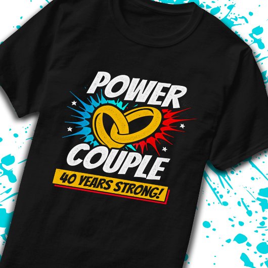 結婚40周年記念デザイン Tシャツ