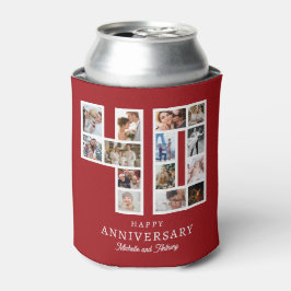 結婚40周年記念フォト ルビーレッド 缶クーラー
