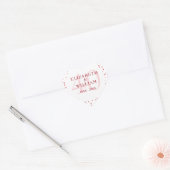 結婚40周年記念ルビーハート ハートシール (封筒)