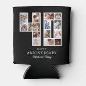 結婚40周年記念写真 ブラック 缶クーラー (正面)