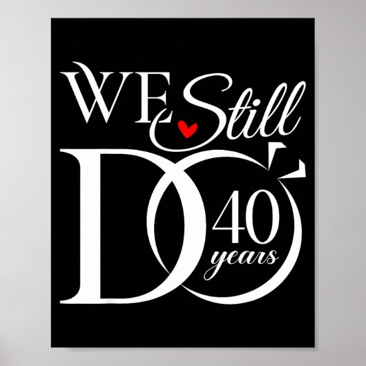 結婚40周年記念 まだまだ元気な夫婦の40年 ポスター (正面)