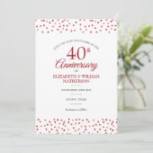 結婚40周年記念 ルビーのハート セーブザデート (スタンド正面)