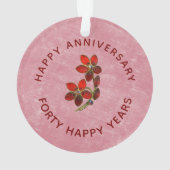 結婚40周年記念 ルビー オーナメント (裏面)