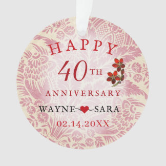 結婚40周年記念 ルビー オーナメント