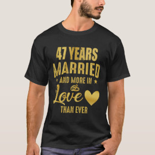 結婚47年、結婚47結婚周年 Tシャツ