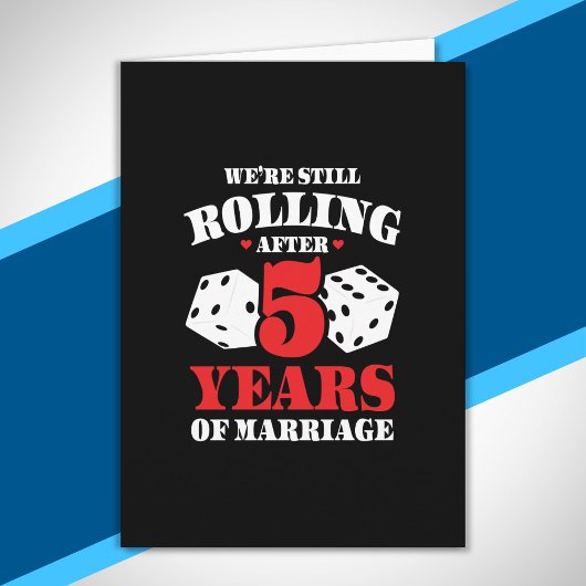 結婚5年目のユーモアあふれる5周年記念ギフト カード