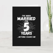 結婚5年目の面白い夫婦 5周年記念 カード (正面)