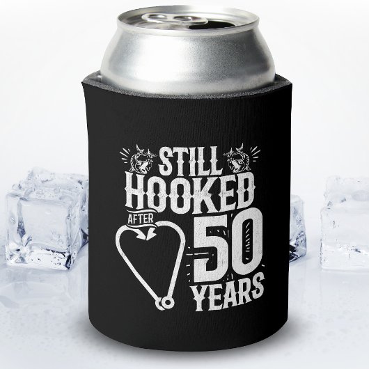 結婚50周年おめでとう かわいい夫婦の金婚式 缶クーラー