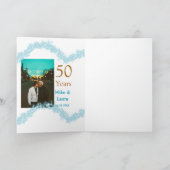 結婚50周年おめでとう カップル名+結婚日 カード (内部)