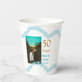 結婚50周年おめでとう カップル名 結婚記念日 紙コップ