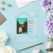 結婚50周年おめでとう カップル 名前 結婚記念日 アクリル招待状 (インサイチュ (ウェディング))