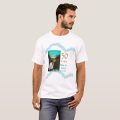 結婚50周年おめでとう カップル 名前 結婚記念日 Tシャツ (正面フル)
