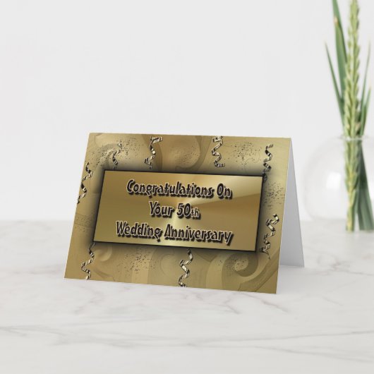結婚50周年おめでとう カード (正面)