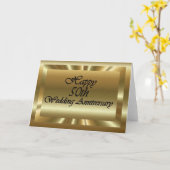 結婚50周年おめでとう カード (黄色い花)