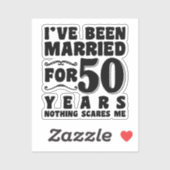 結婚50周年おめでとう 夫婦ユーモア シール (シート)