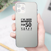 結婚50周年おめでとう 夫婦ユーモア シール (スマートフォン)