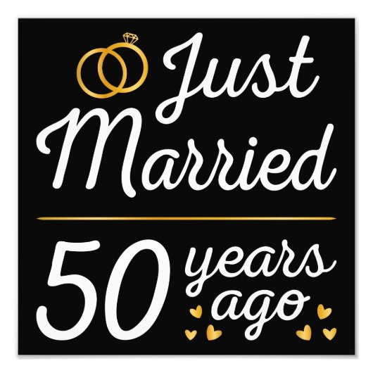 結婚50周年おめでとう II フォトプリント (正面)