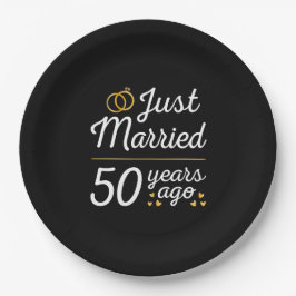結婚50周年おめでとう II ペーパープレート