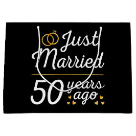 結婚50周年おめでとう II ラージペーパーバッグ