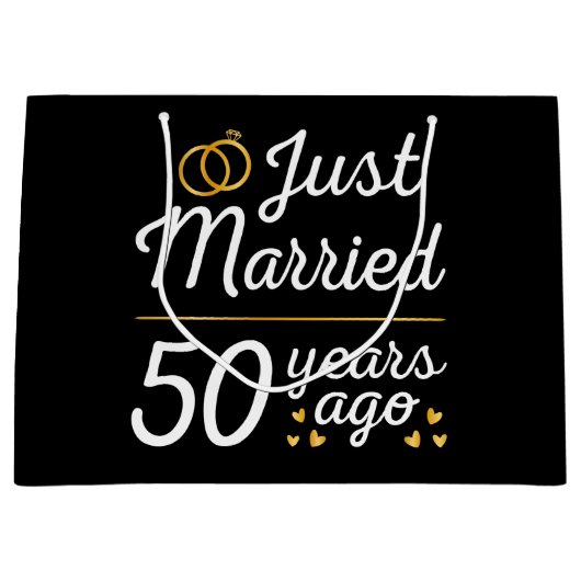 結婚50周年おめでとう II ラージペーパーバッグ (正面)