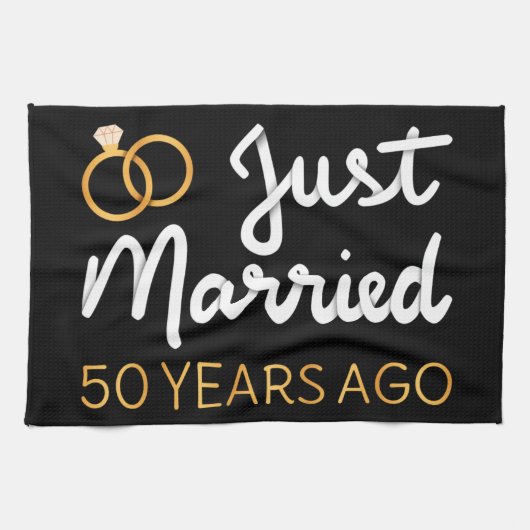 結婚50周年おめでとう IV キッチンタオル (横)