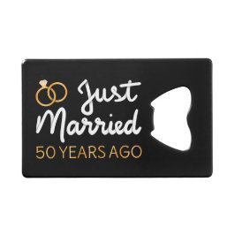 結婚50周年おめでとう IV クレジットカード栓抜き