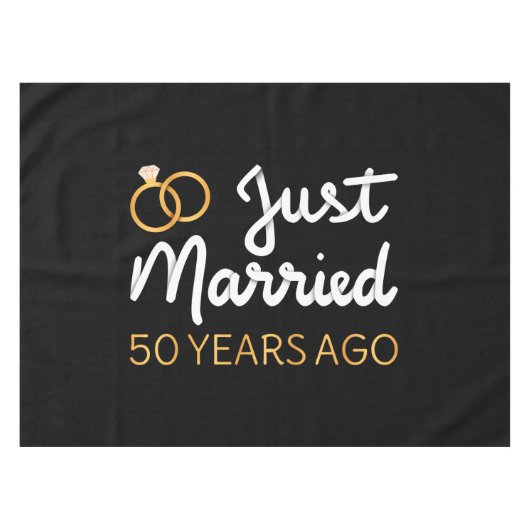 結婚50周年おめでとう IV テーブルクロス (正面(横))