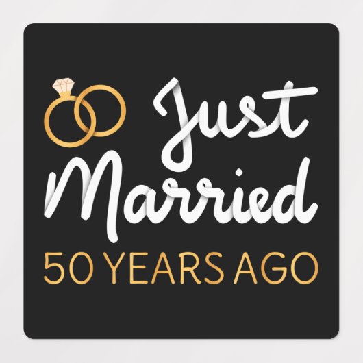 結婚50周年おめでとう IV ラベル (デザイン1)