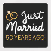 結婚50周年おめでとう IV ラベル (デザイン2)