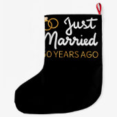 結婚50周年おめでとう IV ラージクリスマスストッキング (裏面)