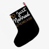 結婚50周年おめでとう IV ラージクリスマスストッキング (裏面 (吊り時))