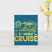 結婚50周年クルーズ旅行 夫 用 カード (黄色い花)