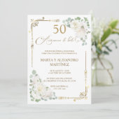 結婚50周年招待状 招待状 (スタンド正面)