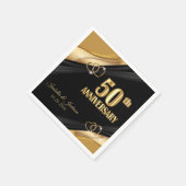 結婚50周年記念お祝い スタンダードカクテルナプキン (角)
