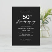 結婚50周年記念お祝い 招待状 (スタンド正面)