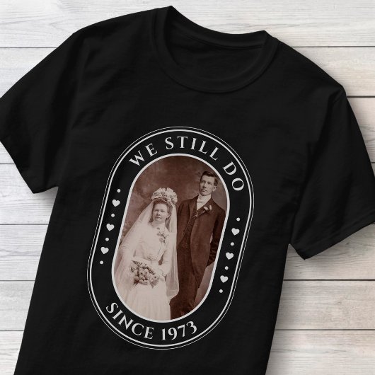 結婚50周年記念のオリジナルフォトギフト Tシャツ