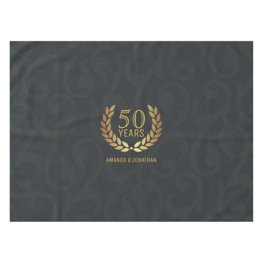 結婚50周年記念のオーダーメイドギフト テーブルクロス (正面(横))