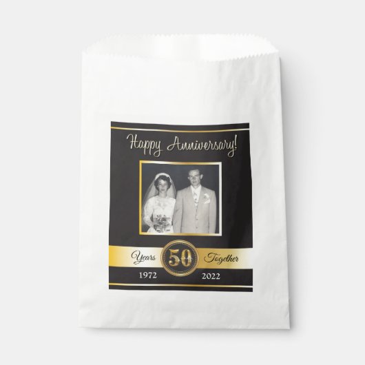 結婚50周年記念の引出物袋 フェイバーバッグ (正面)