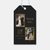 結婚50周年記念の御礼カード ギフトタグ (裏面)