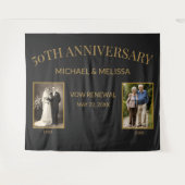 結婚50周年記念の誓い更新の背景 タペストリー (正面(横))