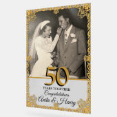 結婚50周年記念ウェルカム アクリルサイン (傾斜)