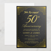 結婚50周年記念サプライズ 招待状 (正面/裏面)