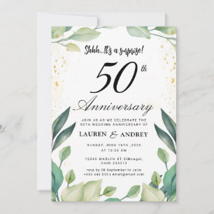 結婚50周年記念サプライズ 招待状