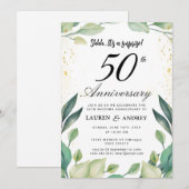 結婚50周年記念サプライズ 招待状 (正面/裏面)