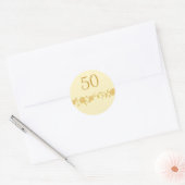 結婚50周年記念ステッカー ラウンドシール (封筒)